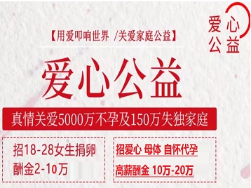 禹会捐卵助孕生子 爱心志愿者招募